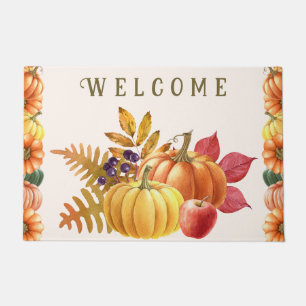 Thanksgiving Pumpkins Doormat