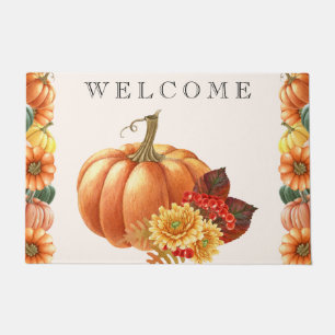 Thanksgiving Pumpkins Doormat