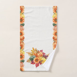 Thanksgiving Pumpkins Hand Towel