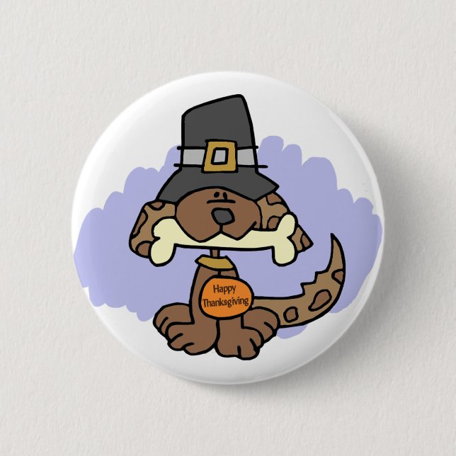 Thanksgiving puppy button (Front)