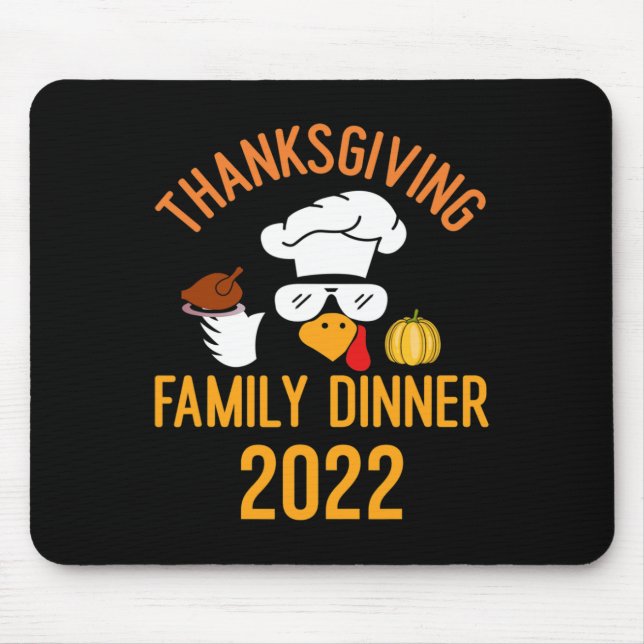 thanksgiving pyjamas for family matching fall turk mouse pad (Front)