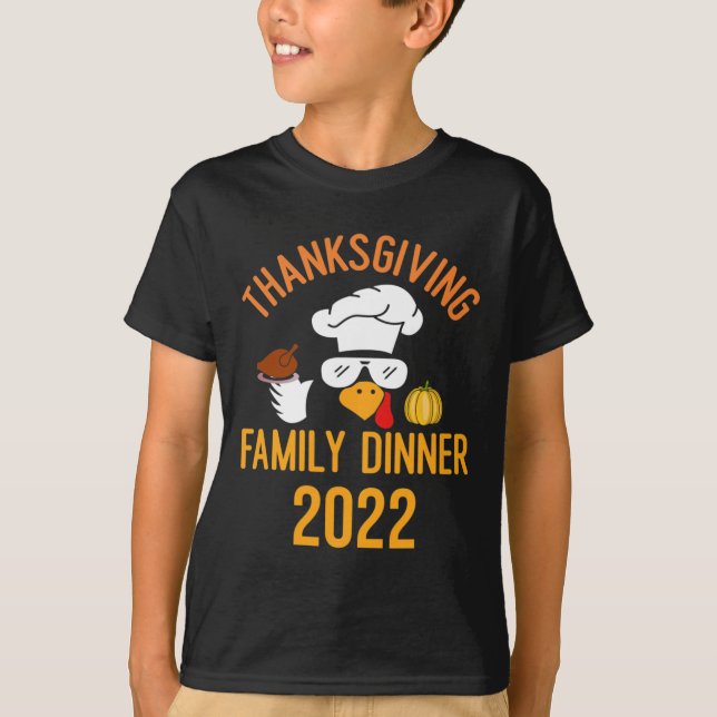 thanksgiving pyjamas for family matching fall turk T-Shirt (Front)