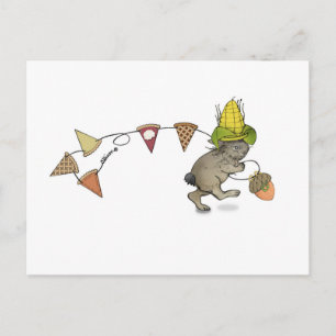Thanksgiving Rabbit Postcard