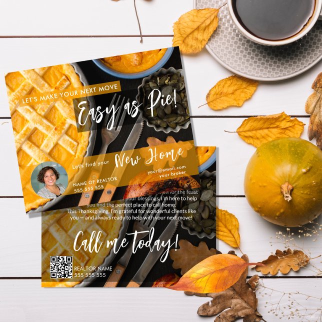 Thanksgiving Real Estate Postcard, Let’s Make You Flyer (Creator Uploaded)