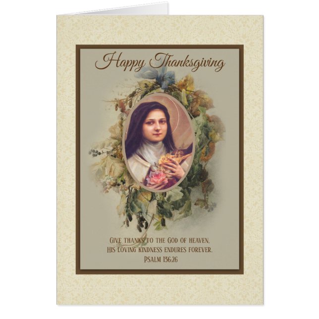 Thanksgiving Religious St. Therese of Child Jesus (Front)