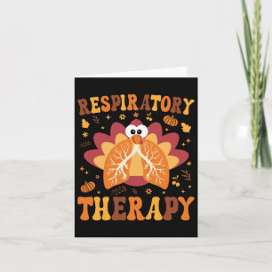 Thanksgiving Respiratory Therapy Therapist Fall Au Card