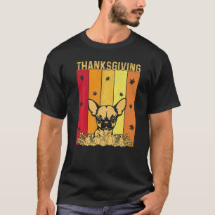 Thanksgiving Retro Chihuahua Dog Matching Family P T-Shirt