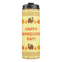 Thanksgiving: retro embroidered card design.
