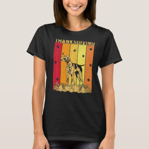 Thanksgiving Retro German Shorthaired Pointer Dog T-Shirt