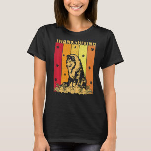Thanksgiving Retro Rough Collie Dog Matching Famil T-Shirt