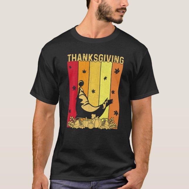 Thanksgiving Retro Sea Lion Matching Family Pajama T-Shirt (Front)