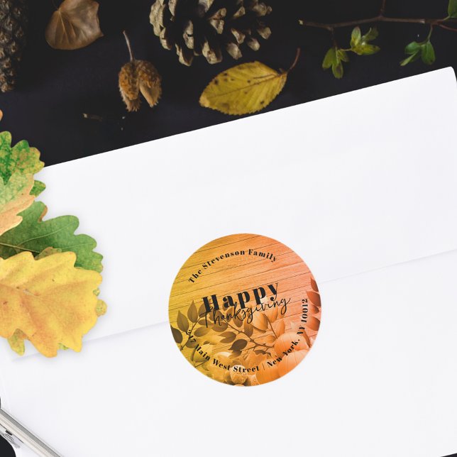 Thanksgiving Return Address Envelope Seal (Creator Uploaded)