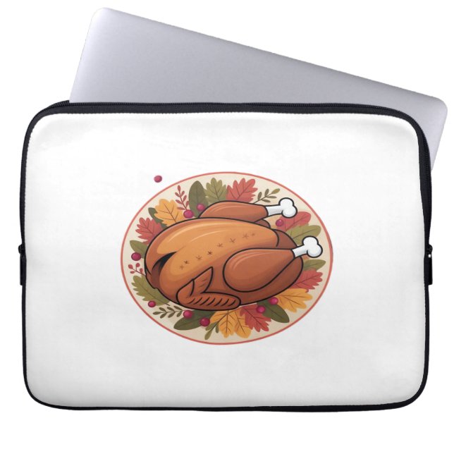 Thanksgiving Roast Turkey – Festive Holiday Feast  Laptop Sleeve (Front)