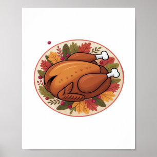 Thanksgiving Roast Turkey – Festive Holiday Feast  Poster