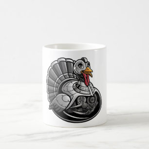 THANKSGIVING ROBOTIC TURKEY COFFEE MUG
