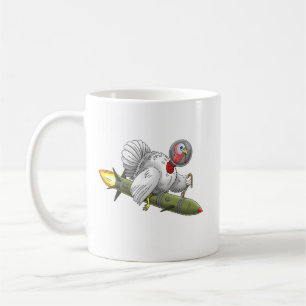 Thanksgiving Rocket Turkey Coffee Mug