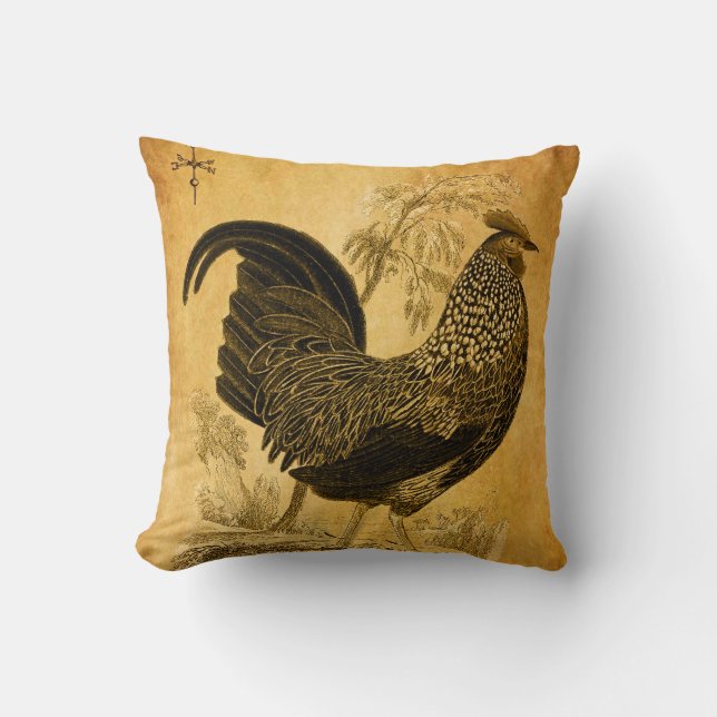 Thanksgiving Rooster Cushion (Front)