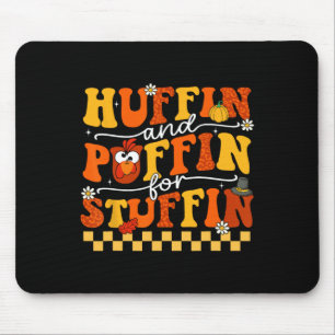 Thanksgiving Run Turkey Trot Huffin And Puffin For Mouse Pad