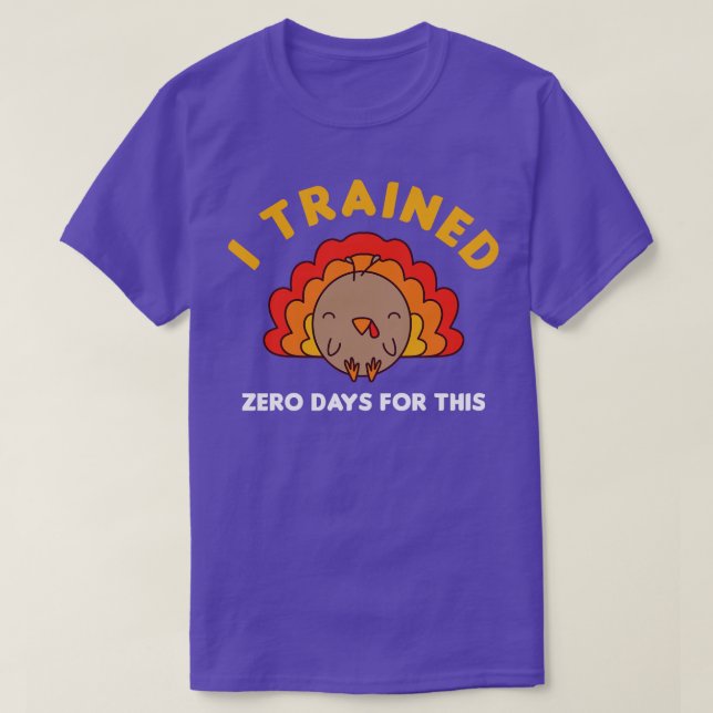 Thanksgiving Running Turkey Run Turkey Trot I Trai T-Shirt (Design Front)