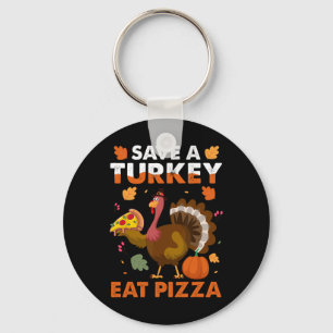 Thanksgiving Saint Bernard Dog Owner Lover Funny T Key Ring