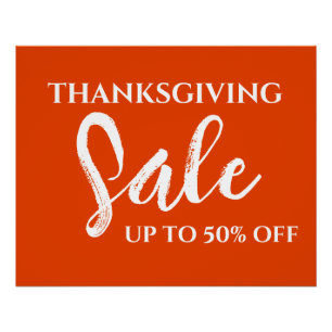 Thanksgiving Sale Sign, Boutique Sale Sign, Retail Poster
