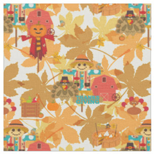 thanksgiving scarecrow fabric