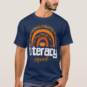 Thanksgiving School Matching Fall Literacy Team T-Shirt