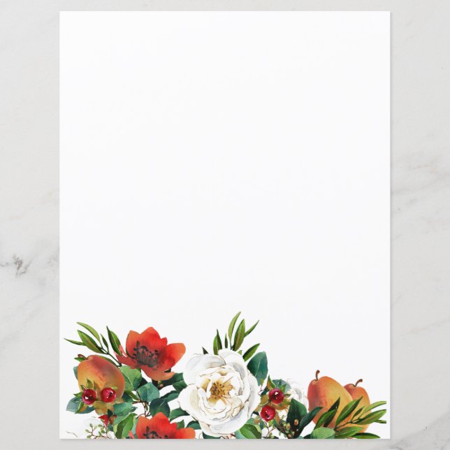 Thanksgiving Scrapbook Paper (Front)