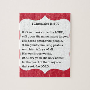 Thanksgiving Scripture Jigsaw Puzzle