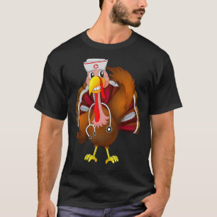 Thanksgiving Scrub Tops Women Turkey Nurse Holiday