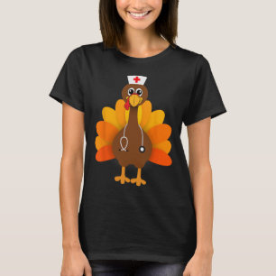 Thanksgiving Scrub Tops Women Turkey Nurse Holiday