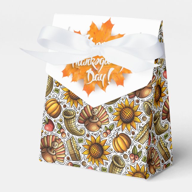 Thanksgiving Season Favour Box (Front Side)