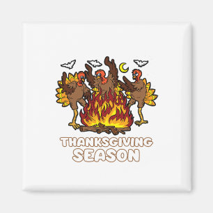 Thanksgiving Season Funny Turkey Dancing Fall Autu Magnet