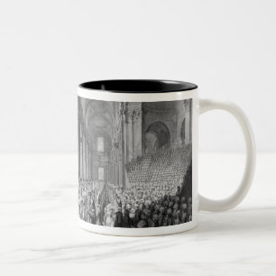 Thanksgiving service in St.Paul's Cathedral Two-Tone Coffee Mug