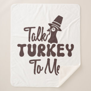 Thanksgiving sherpa blanket