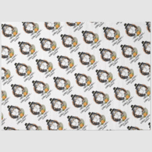 Thanksgiving Shetland Sheepdog (blue merle) Funny Tissue Paper