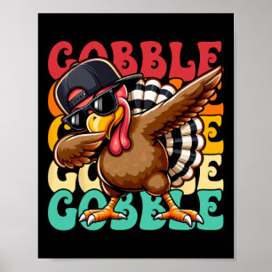 Thanksgiving Shirt For Boys Kids Toddler Pilgrim T Poster