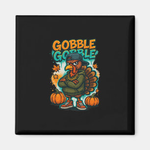 Thanksgiving Shirt For Boys Kids Youth Hip Hop Tur Magnet