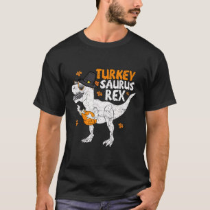 Thanksgiving Shirt Toddler Boys Kids Turkeysaurus 