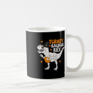 Thanksgiving Shirt Toddler Boys Kids Turkeysaurus Coffee Mug
