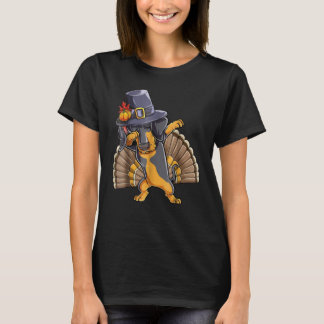 Thanksgiving shirts Dabbing Dachshund Turkey