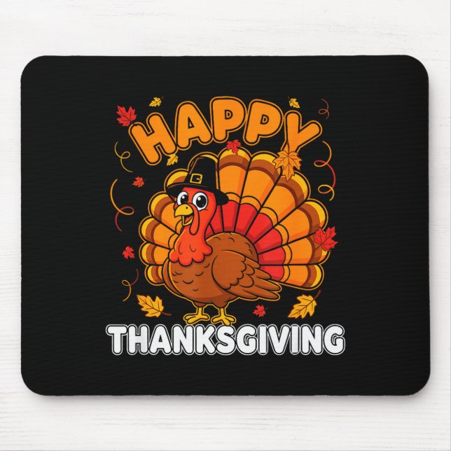 Thanksgiving Shirts For Men Turkey Shirts Mens Kid Mouse Pad (Front)