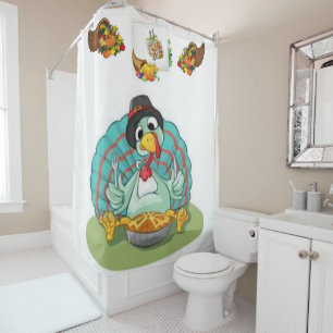 Thanksgiving shower curtain