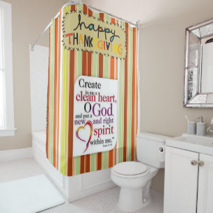 Thanksgiving shower curtain