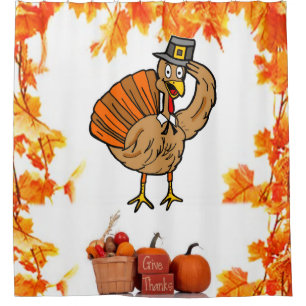 Thanksgiving shower curtain