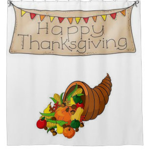 Thanksgiving shower curtain