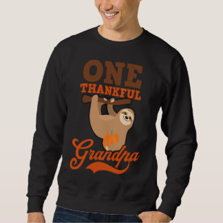 Thanksgiving Sloth Thanksgiving Sloth  One Thankfu Sweatshirt