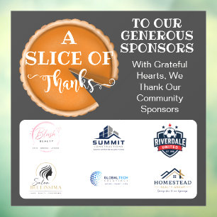 Thanksgiving Sponsor Appreciation charity school