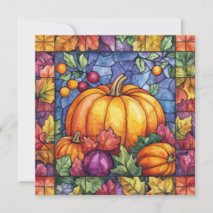 Thanksgiving Stained Glass Card