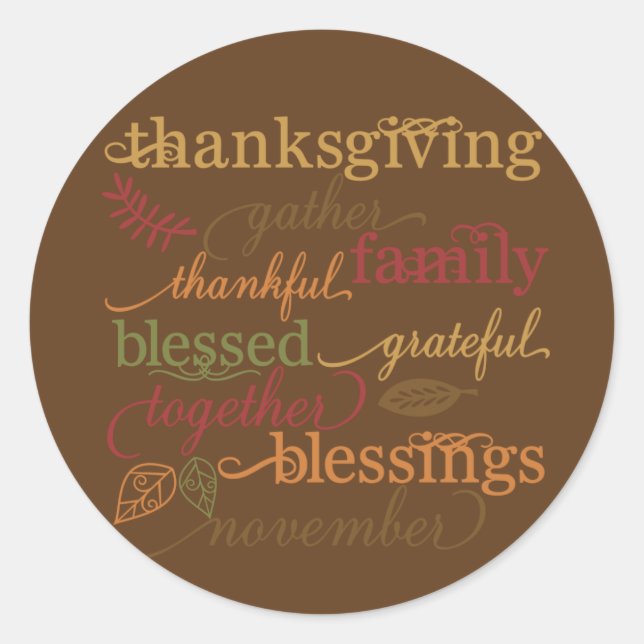 Thanksgiving Stickers (Front)